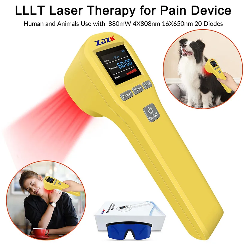 

4x808nm+16x650nm 20 Diodes Shoulder Laser Therapy for Soft Tissue Injury Sports Rehabilitation Pain Relief Anti-inflammation