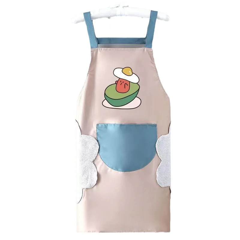 Apron for Home Kitchen Waterproof and Oil-proof Cute Fashionable Adult Apron