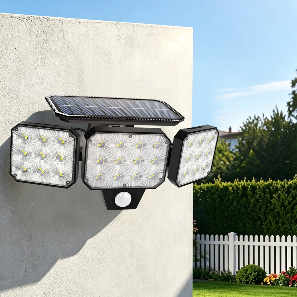 Solar Motion Lights Outdoor Solar Security Light with 3 Modes IP65 Waterproof Flood Lights Outside for Camping Garden Patio