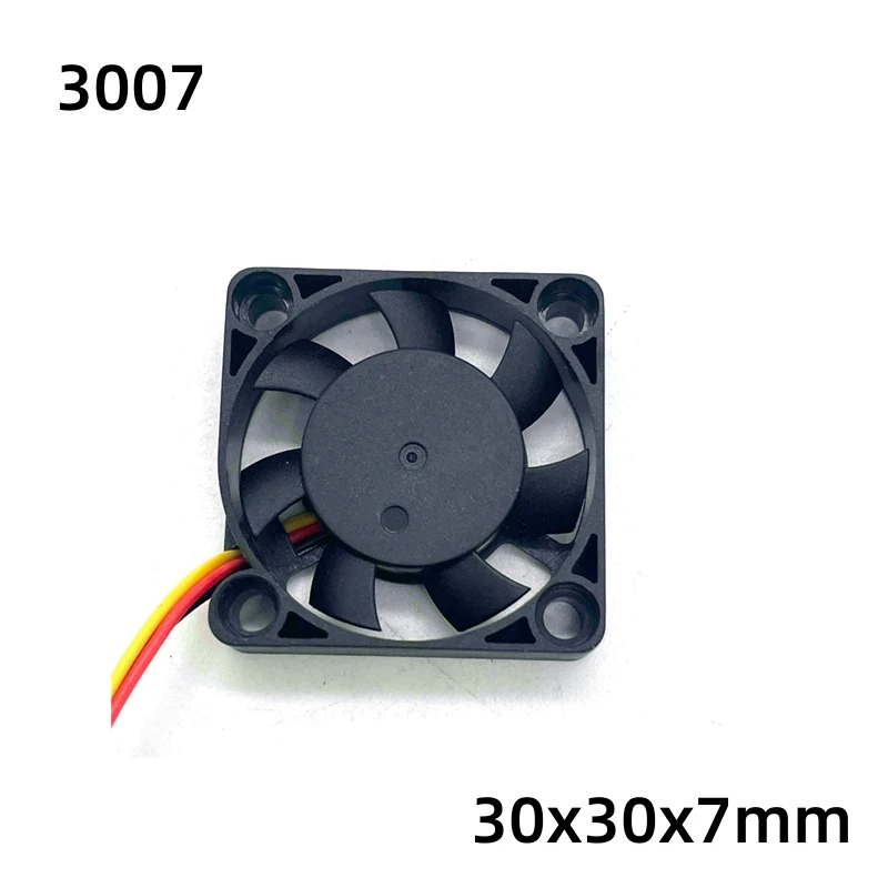 

Новый 3007 DC5V 12V 24V 2-проводной 3-проводной 3 см ультратонкий бесшумный 30*30*7 мм миниатюрный охлаждающий вентилятор
