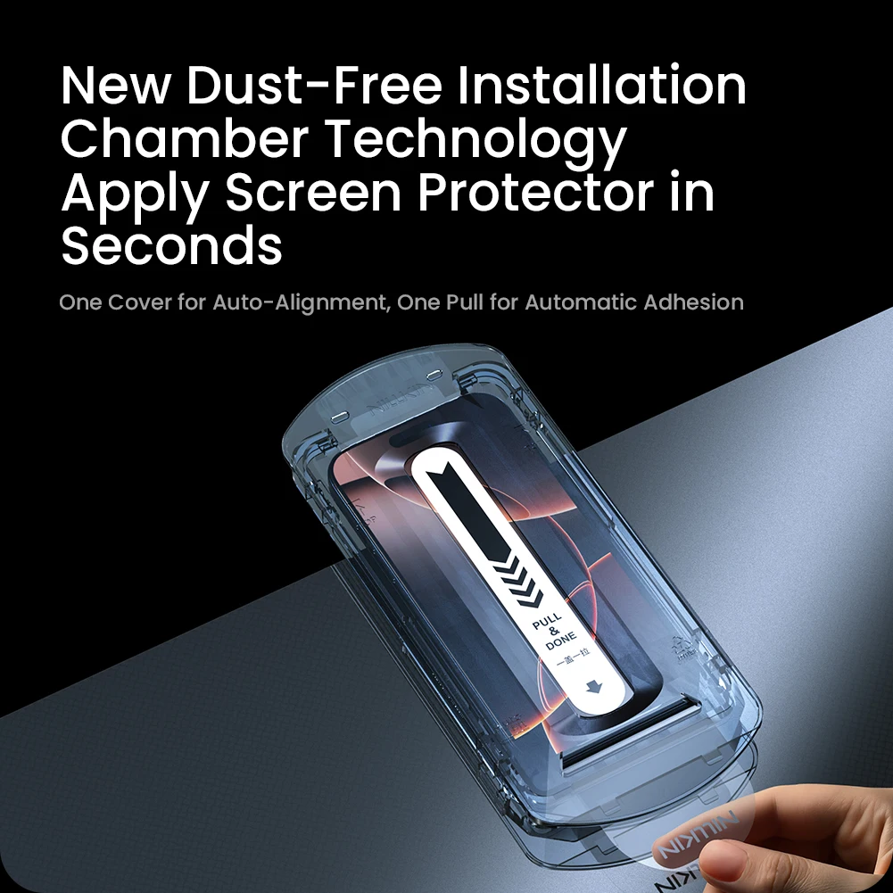 Nillkin Voor iPhone 17 Pro Max 17 Air 16 Pro Max 16 Plus H + Pro AR 9H Krasbestendig 3D Arc Edge Screen Protector