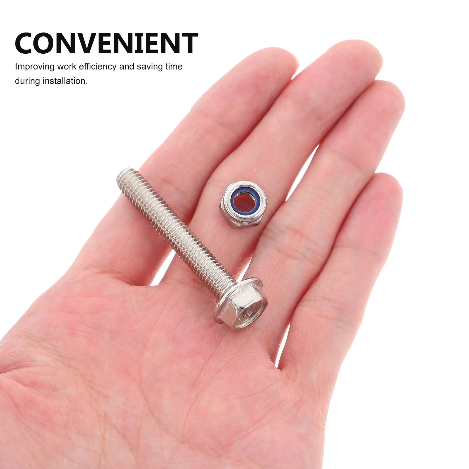 

Screws Hardware Nuts Flat Head Bolt Washers Gasket Assortment Silver Bolts and Kit Fastener Stainless Steel
