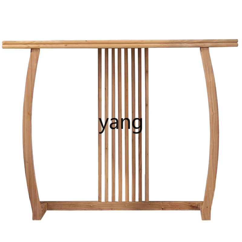 

Yjq Modern Chinese Style Console Old Elm Paint-Free a Long Narrow Table Pieces Console Tables Zen