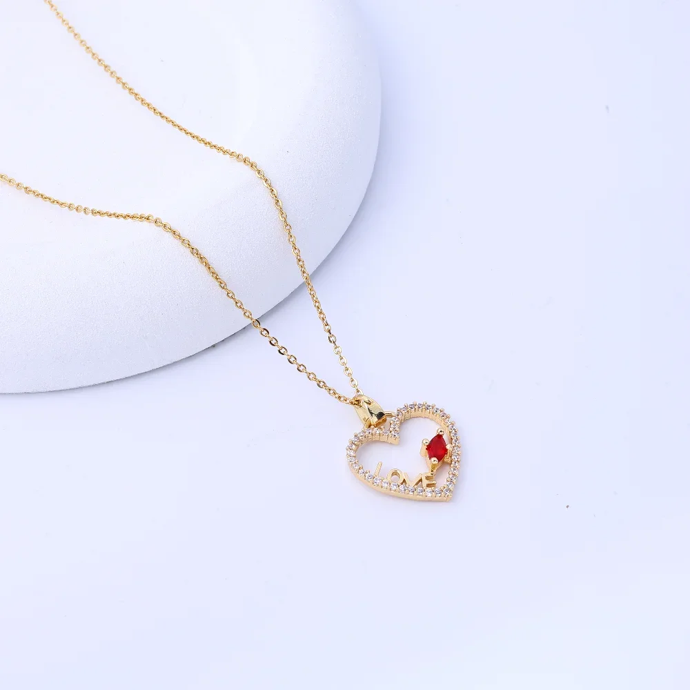 قلادة جميلة للنساء: النمط الصيني نعمة كلمة القرع قلادة التيتانيوم الصلب ضوء الفاخرة الراقية سلسلة الترقوة، Exq