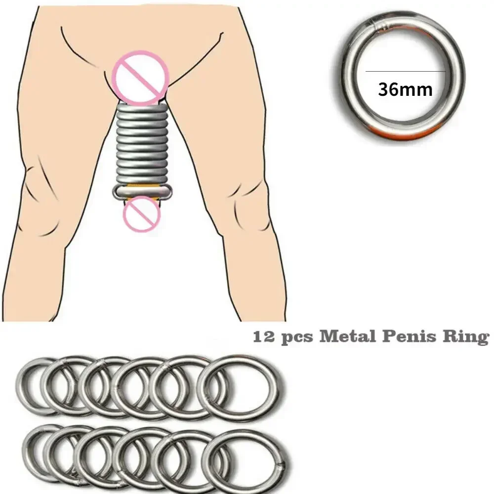 Male Penis Extender Physical Weight Ring Penis Enhancer Hanger Trainer Hanging Enlargement Syste Lasting Device Dick Sex Toys 18