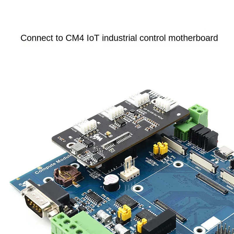 Waveshare PCI-E to Four-Way SATA3.0 6Gbps High-Speed SATA Interface Expansion Card Supports CM4 with SATA Cable