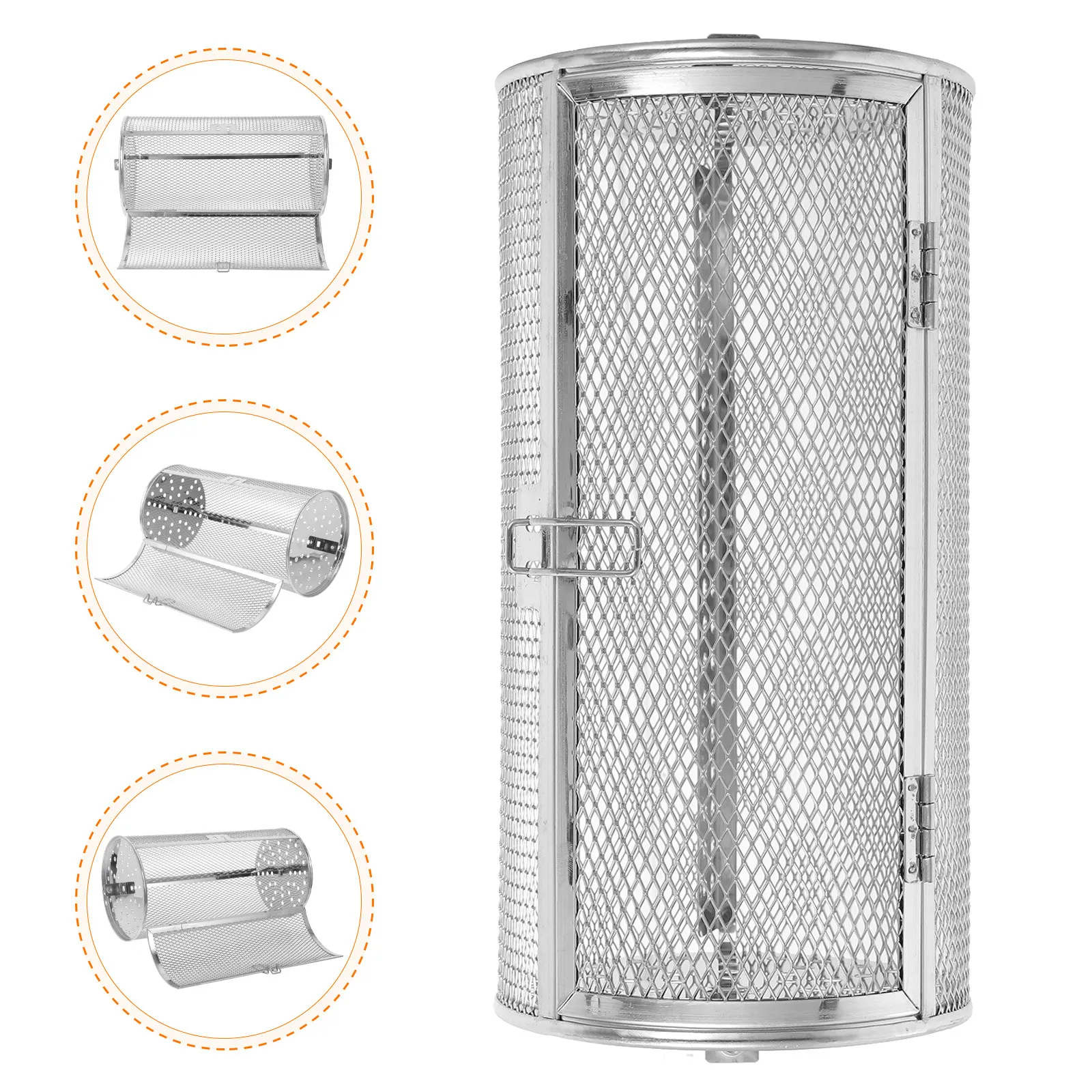 

Stainless Steel 360° Rotate Oven Basket For Vegetables Nuts Sweet Potato Air Fryer Rotisserie Kitchen Supplies