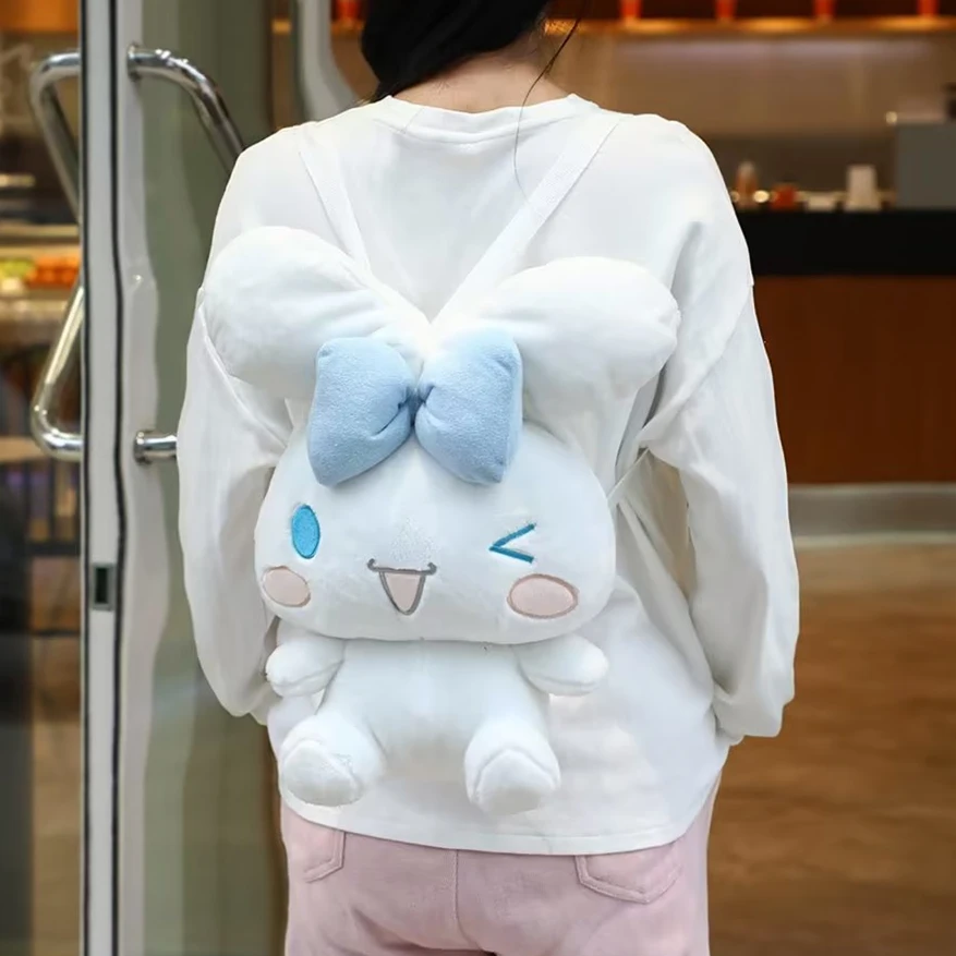 Sanrio wink cinnamoroll mochila adorável kawaii anime pochacco estilo japonês bolsa de ombro lolita saco de pelúcia presentes de natal para a menina