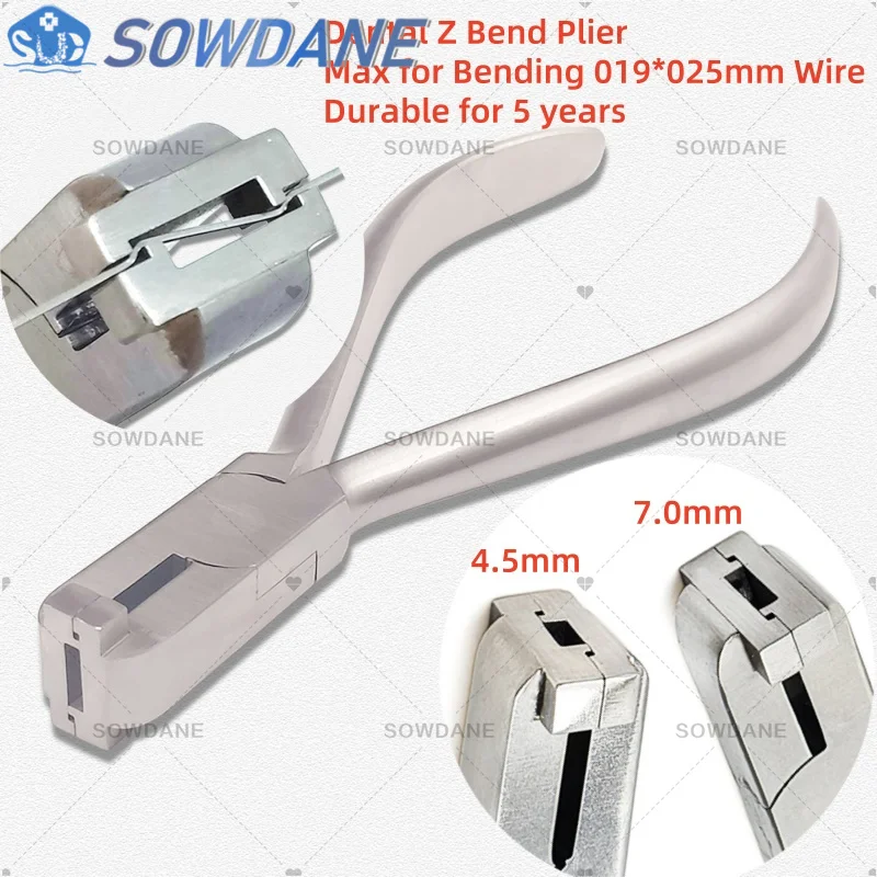 

Dental Orthodontic Z-bend Plier Ortho Z Bent Bending Pliers Dentist Bend Forcep Instrument Tool Stainless Steel Two Sizes
