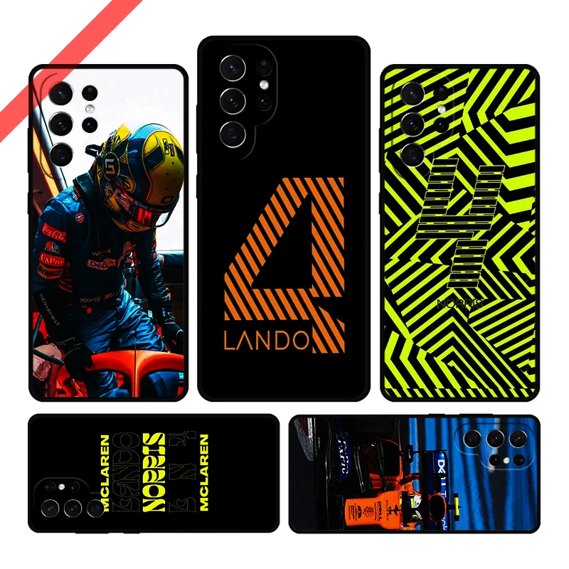 F1 Formula 1 Lando Norris Phone Case For Samsung Galaxy S20 FE S21 S10 S23 Plus S24 S22 Ultra Coque Note20 Note10 S9 S8 Cover