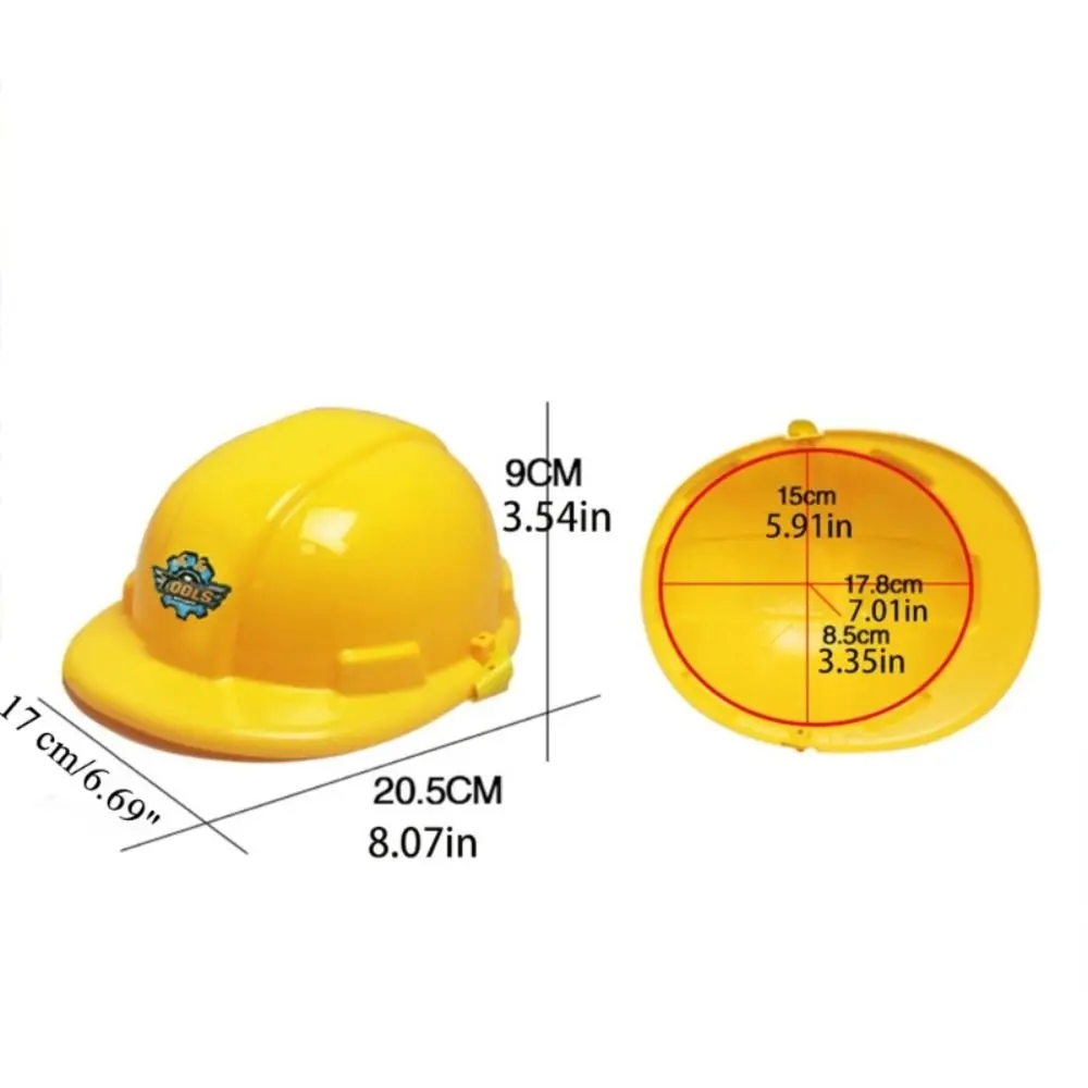 Forniture Simulazione di costumi da lavoro Strumento di costruzione Simulazione Casco di sicurezza Costruzione Elmetto da costruzione Cappello da costruzione Giocattoli