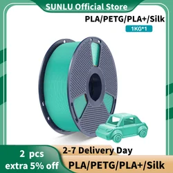 SUNLU 3D Printer 1KG PETG/PLA/PLA+/SILK 1.75mm Tolerance+/-0.02mm Filament No Bubble From RU / EU Warehouse And Vacuum Packaging