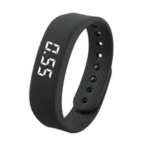 Smart Bracelet LED Digital Waterproof Smart Clock Smartband with Running Pedometer Monitor Smart Band Vibration Alarm Reminder
