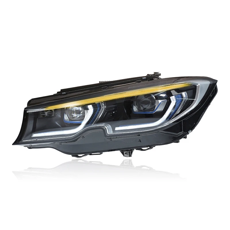 قطع غيار السيارات LED المصابيح الأمامية لسيارات BMW G20 G28 2019-2021 ترقية الليزر نمط أضواء النهار جهاز عرض (بروجكتور) ليد اكسسوارات السيارات تعديل