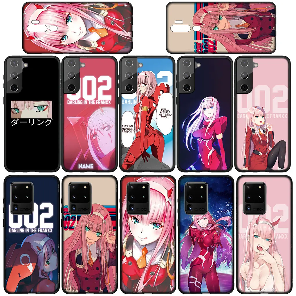 Darling in the FranXX Zero Two Phone Cover for Samsung Galaxy S21 S20 Fe S23 S22 Ultra S8 Plus A12 A13 A21S A71 Soft Case