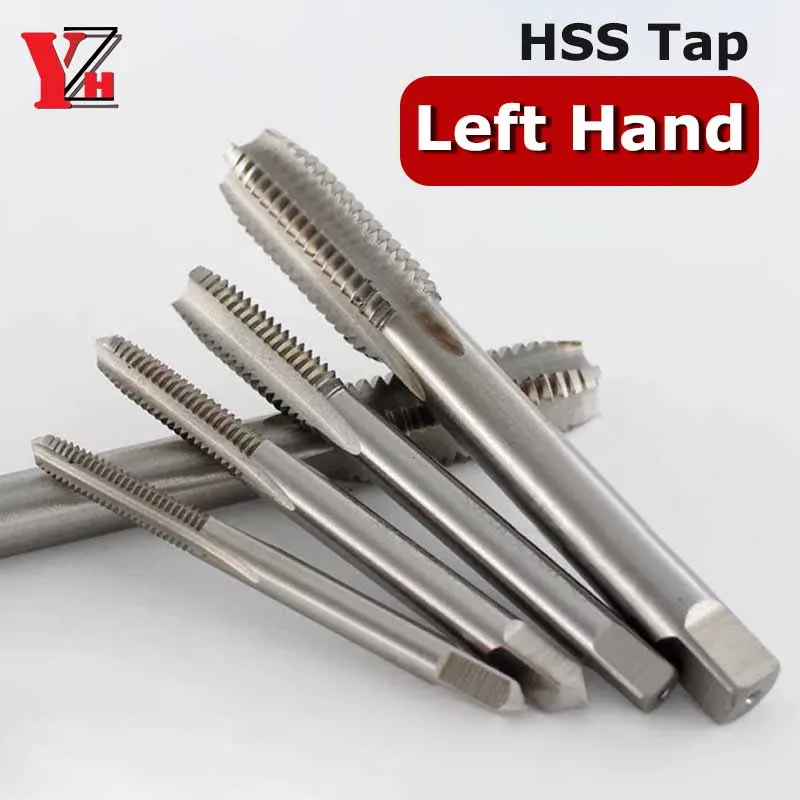 Left Hand Metric HSS Tap Straight Flute Machine For Metal Through Hole M2 M3 M4 M5 M6 M7 M8 M9 M10 M11 M12 M14 M16 M18 M20-M52