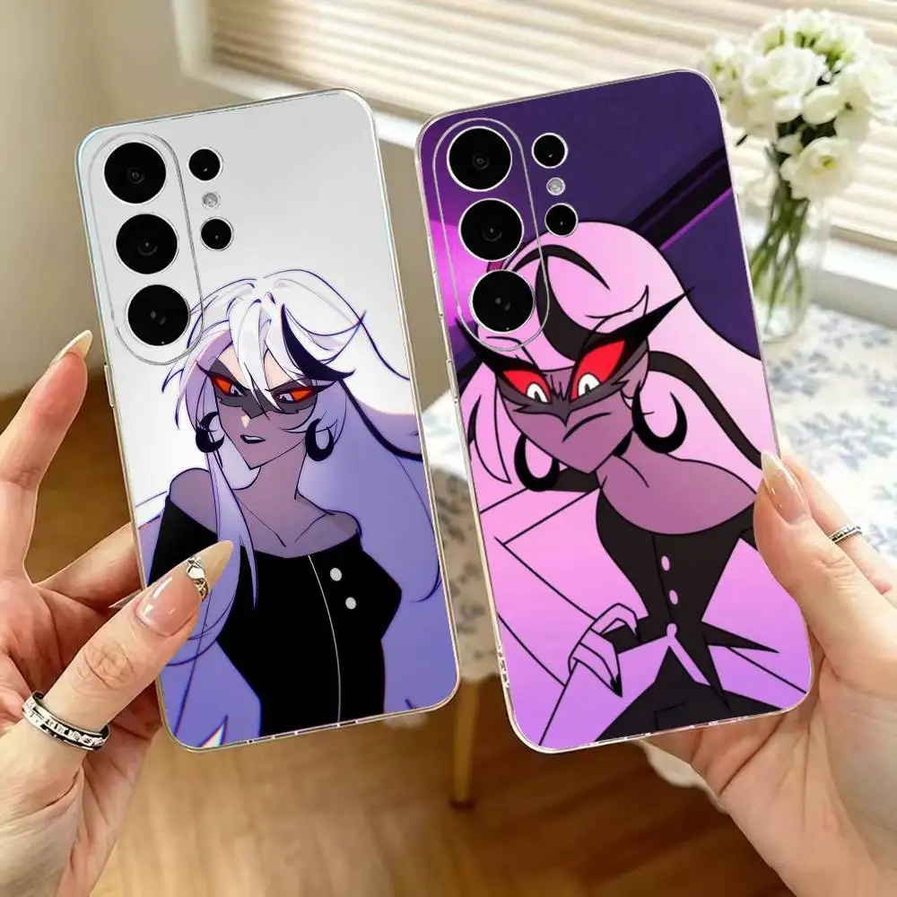 H-Hazbin Hotel C-Carmilla-C-Carmine   Transparent Phone Case For Samsung S25,S24,S21,S22,S23,S30,Ultra,S20,Plus,Fe,10Soft Cover