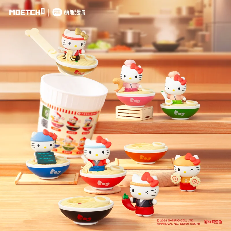Cinnamoroll Hello Kitty Ramen Series Blind Box Cute Collectible Figurine Desktop Decoration Surprise Gift For Adult Anime view 2