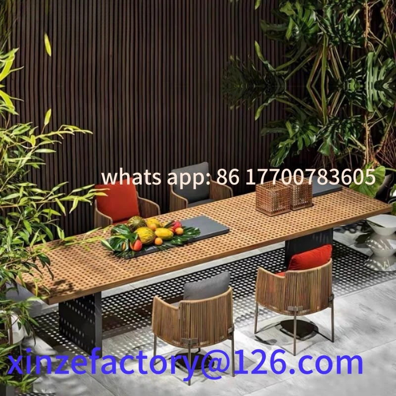 

Customizable high-end outdoor leisure tables and chairs courtyard