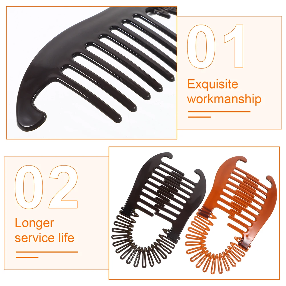 

Plastic Banana Clips Hair Accessories for Women Thick Curly Ponytail Holder Non Slip Interlocking Teeth Styling Decorative Safe