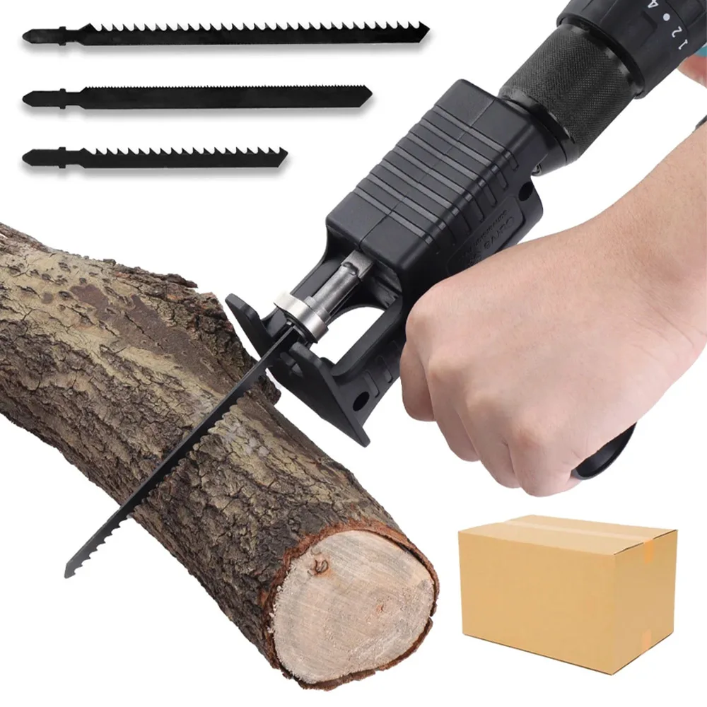 Electric Drill Modified Electric JigSaw  Portable Electric Jig Saw for Cutting Wood/PVC/Metal Home DIY Woodworking Tool