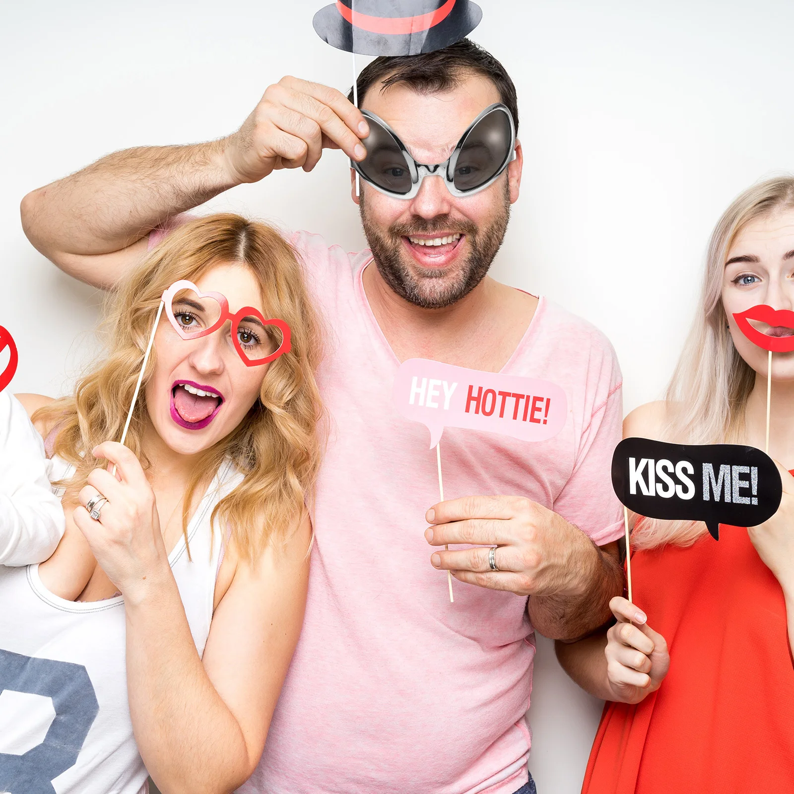 

2Pcs Quirky Funny Glasses Simulation Eyeglasses for Beach Party Festival Silver Frame Grey Lenses Lightweight Comfortable