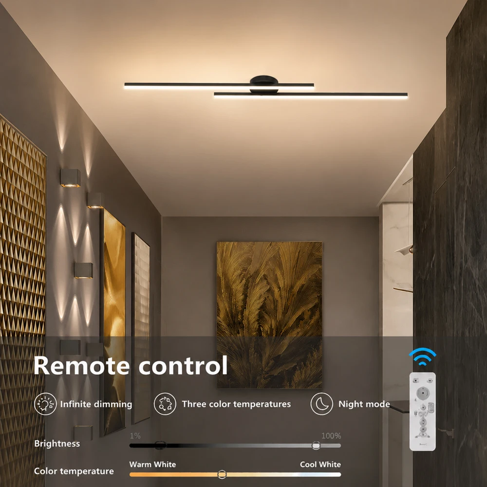 Moderne LED-Deckenleuchte 60/80CM für Schlafzimmer, Wohnzimmer, Flur, Arbeitszimmer, Küche, Balkon, Garderobe, Heimbeleuchtung.