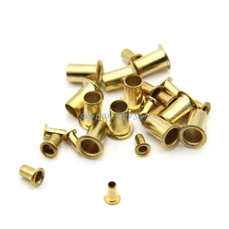N5KC 1000 Pieces Metal Hollow Rivets Grommets Through Hole Double-sided Circuit Board PCB Nails (M0.9 M1.3 M1.5 M1.7)