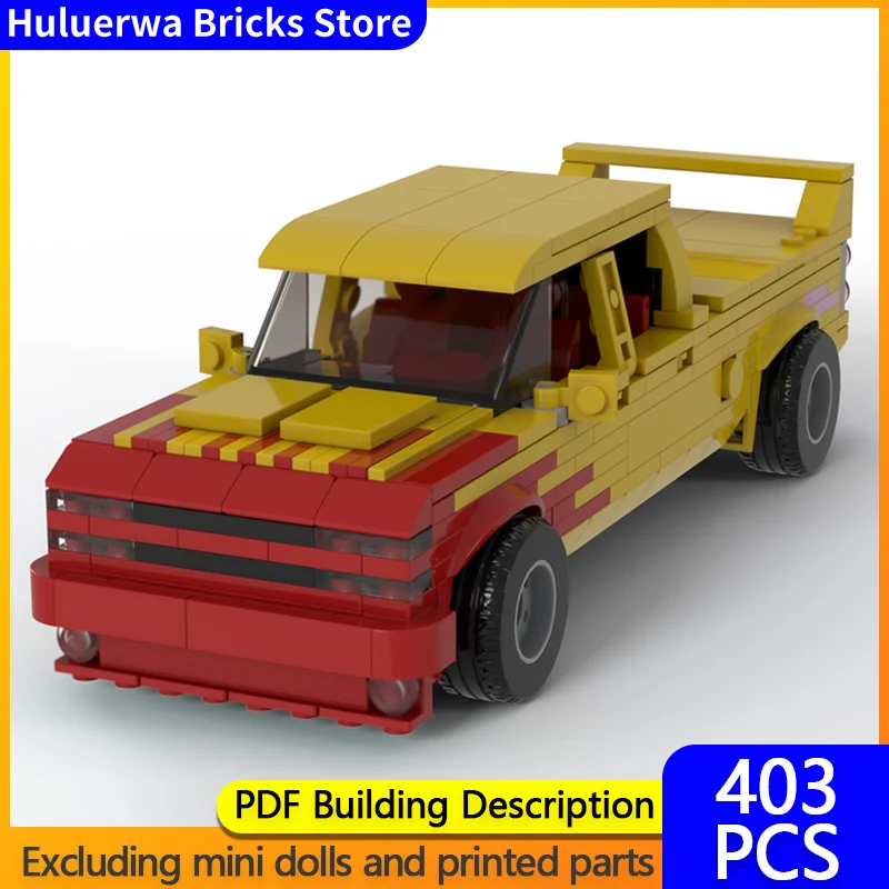 

Speed Hypercar Model MOC Building Bricks C-2500 Silverado Pickup Truck Modular Technology Gifts Holiday Assemble Children Toys