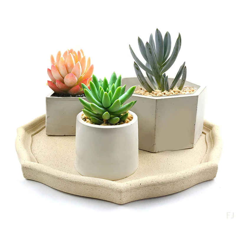 [YU]Pot Silicone Mold DIY Large Concrete Cement Pot Mold Handmade Craft Flowerpot Epoxy Resin Clay Mould Home Decoration