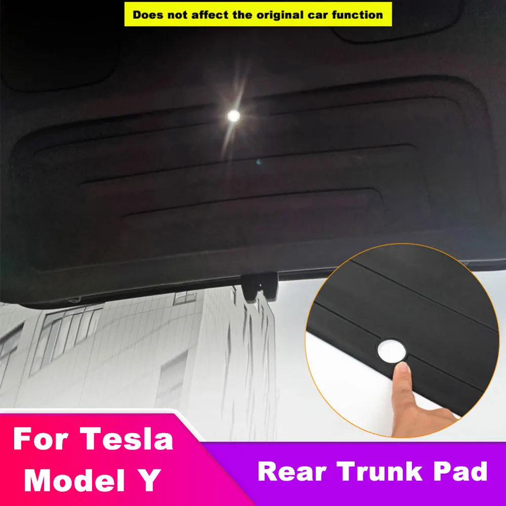 

Car Rear Trunk TPE Protective Anti-dirty Pad For Tesla Model Y trunk Hidden Shock Scratch Mat Tailgate protective pad