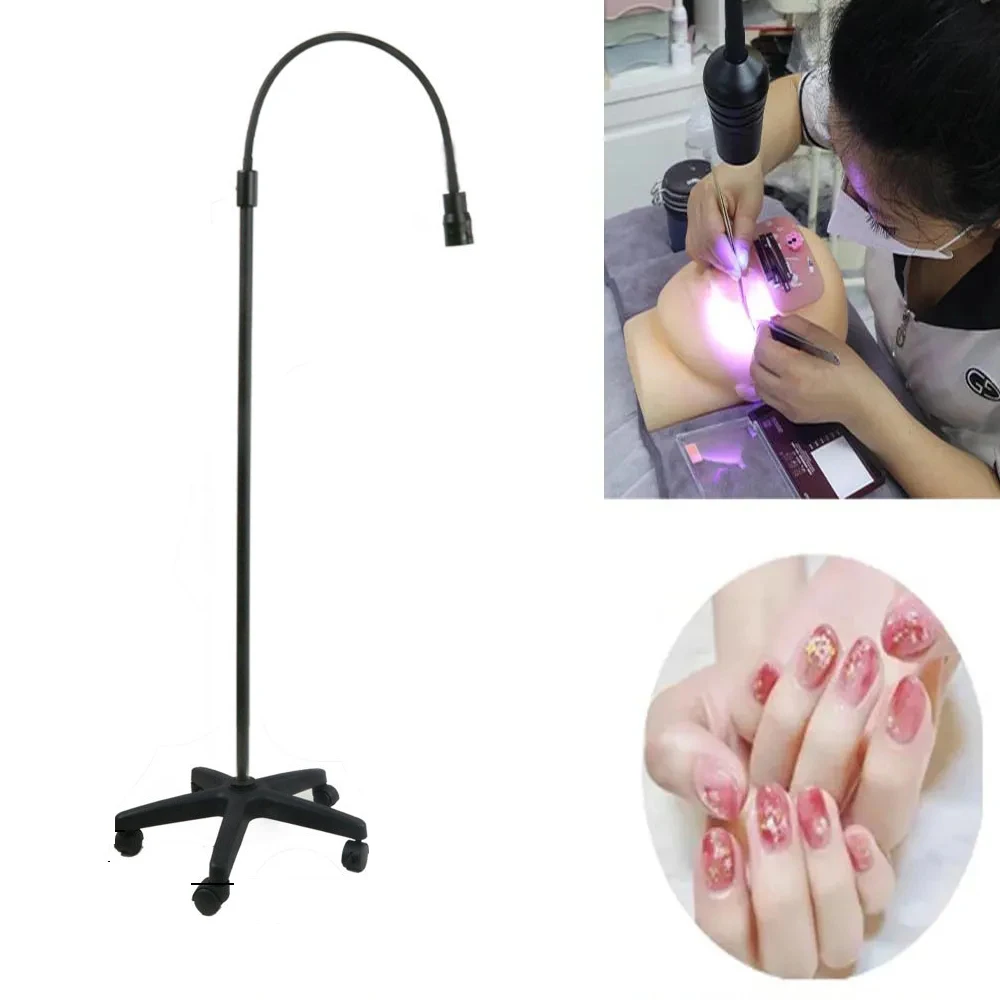 USB UV Eyelash Nail Beauty Colloidal Curing Lamp With Touch Dimming Floor Lamp Adjustable lamp holder angle Spotlight