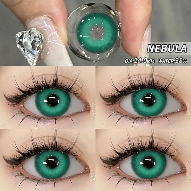 D\'ORELLA 1pair Blue Contact Lenses for Eyes Purple Lenses Eye Color Cosplay Green Pupils Cosmetic Contact Lenses Fast Delivery