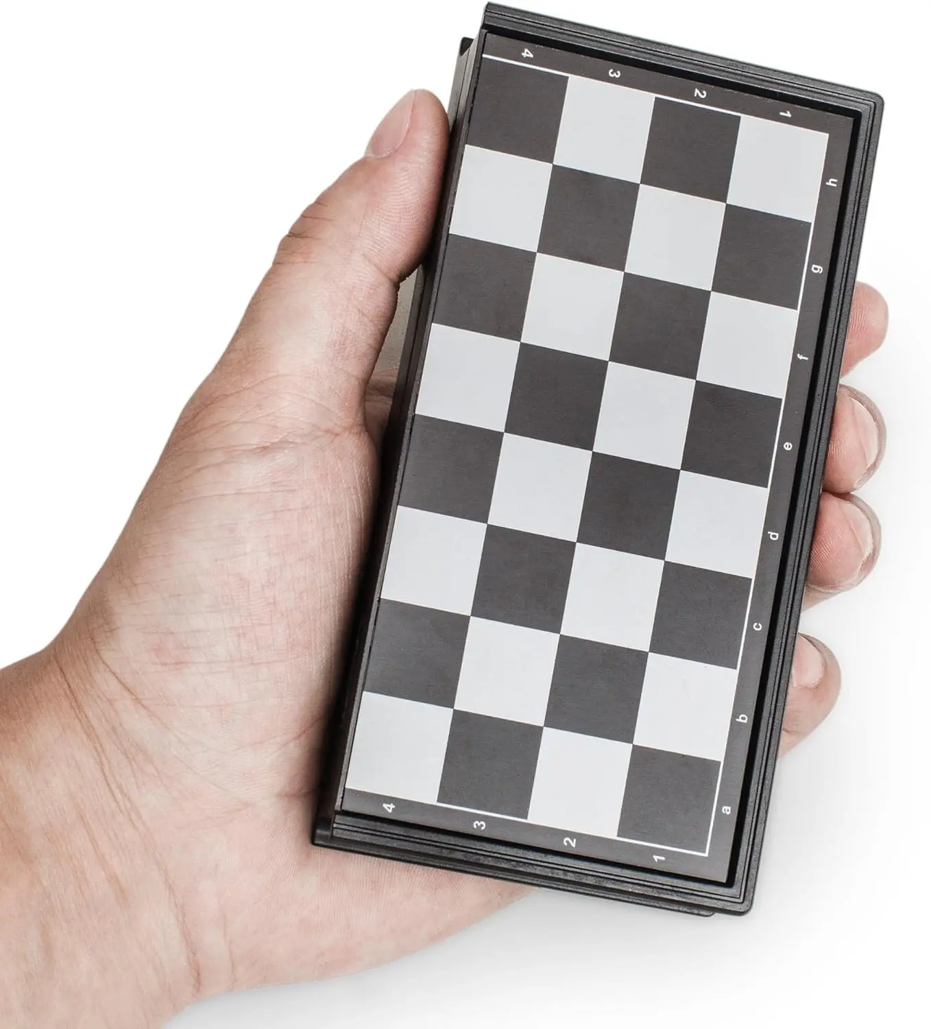 مجموعة شطرنج مغناطيسية صغيرة للسفر (5 بوصات) - لعبة لوحية تعليمية مدمجة وقابلة للطي