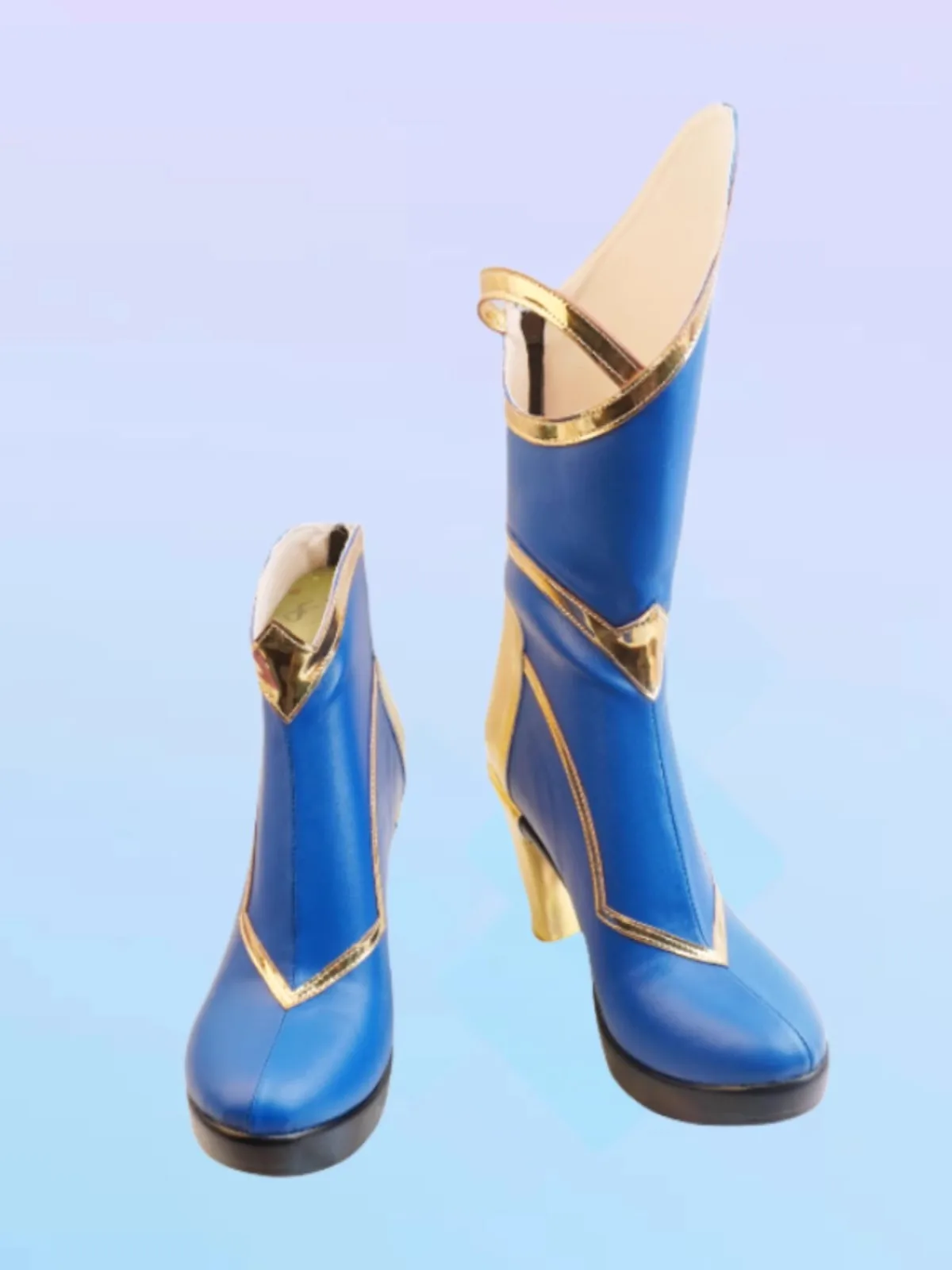 Game LOL Irelia Cosplay Shoes Porcelain New Skin Divine Sword Blade Dancer Irelia Blue Boots Halloween Party Role Play Shoes