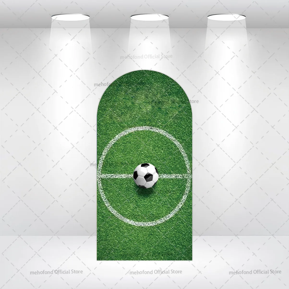 

Двусторонний фон Mehofond для фотосессий: футбольное поле, зеленый, для детских дней рождения, детских праздников, декор для фотозоны, фон для фотосъемки, фон для декораций Chiara Arch