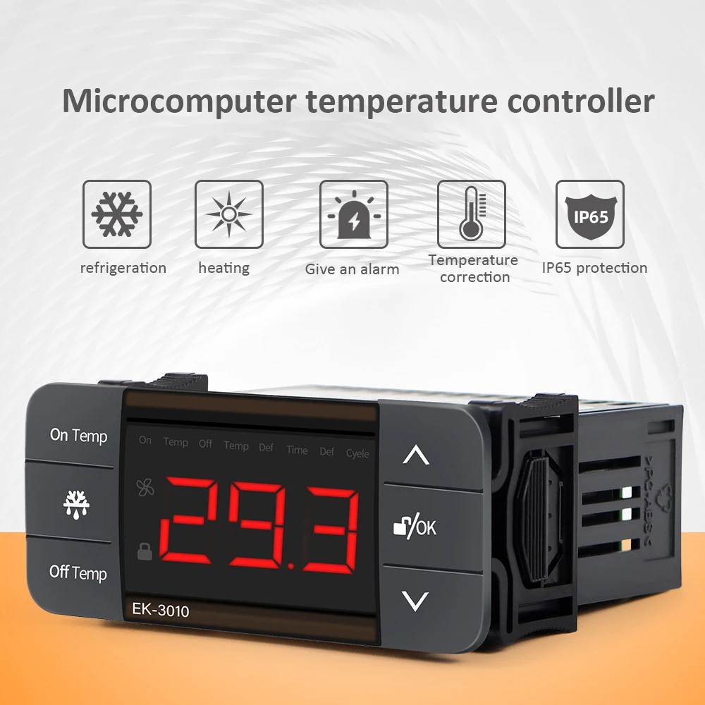 EK-3010/EK-3020/EK-3030 cyfrowy termostat regulator temperatury ogrzewanie chłodzenie chłodzenie wentylator rozmrażania czujnik termostatu