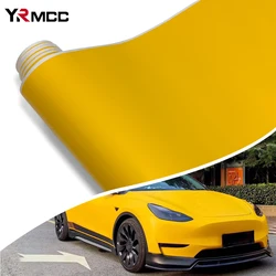 Car Stickers Yellow Vinyl Wrap Waterproof Matte Film Anti Scratch Air Release Auto Body Decoration Covering Film Car Accessories