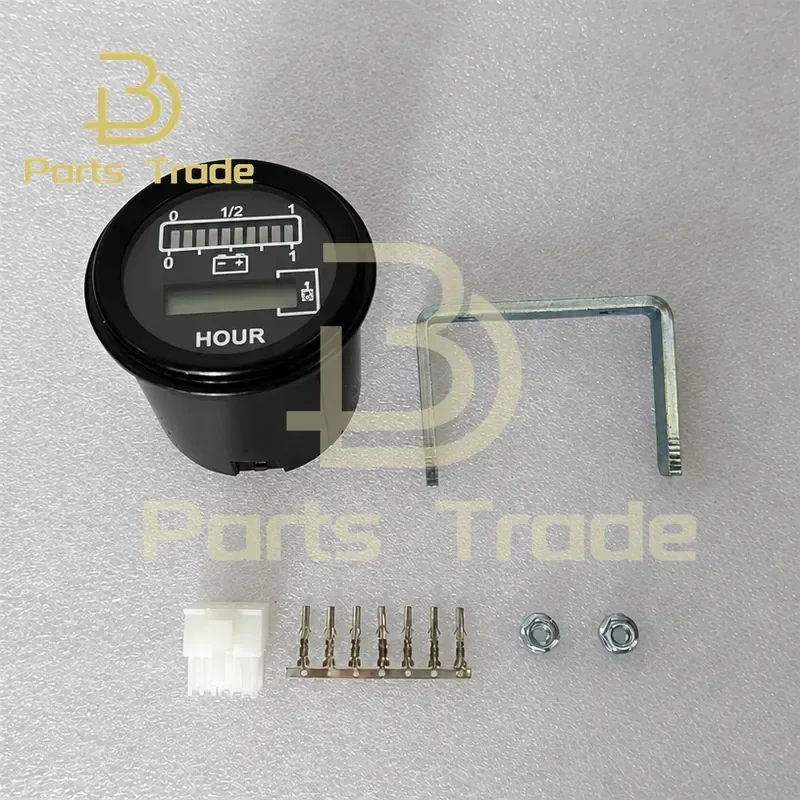 for Curtis 803 Battery Gauge 52mm 12V 24V 36V 48V 72V 80V Indicator Battery Capacity Voltage Hour Meter Voltmeter