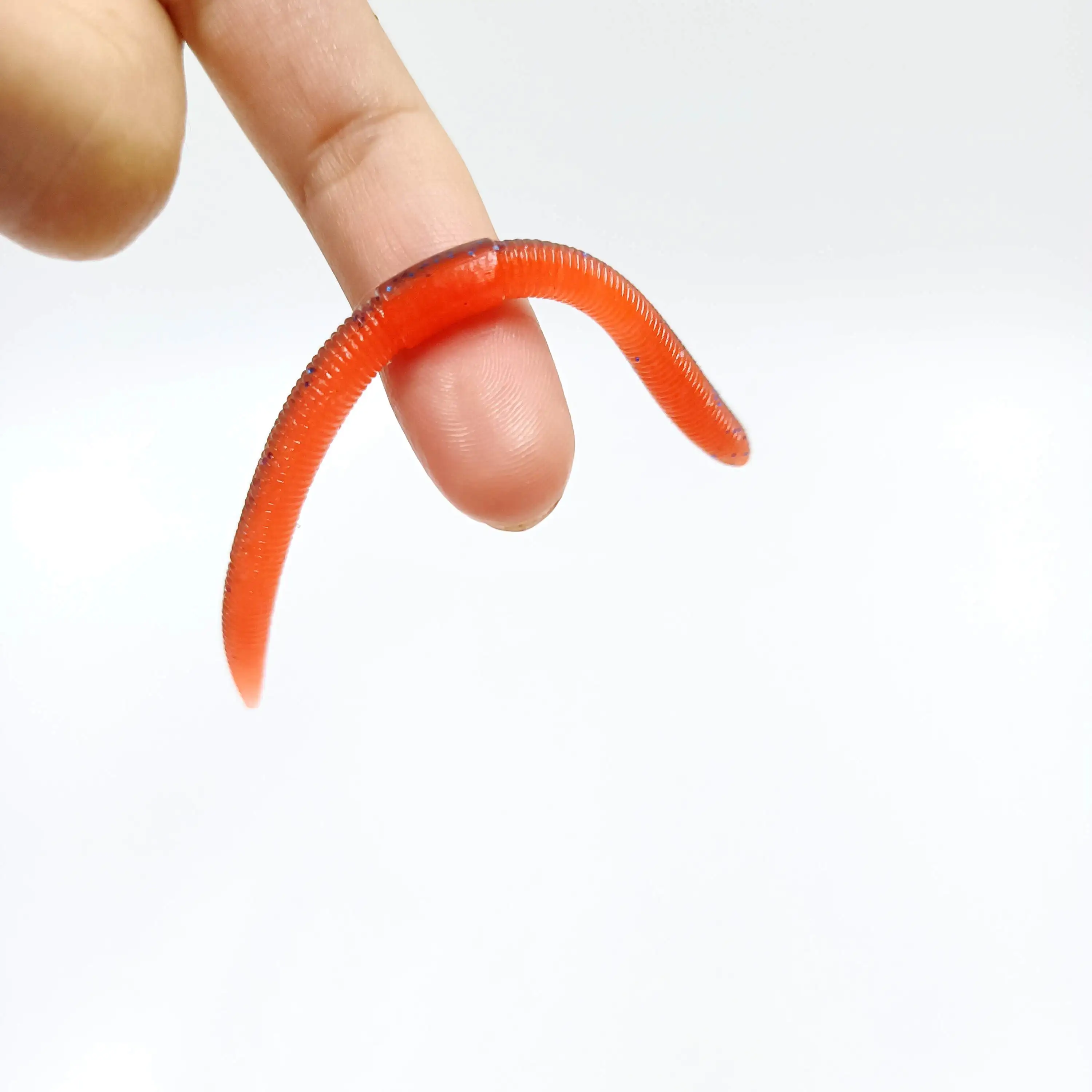 DUODUOYU 10PCS 10cm/2.4g Soft Fishing Lure Senko Worm Neko Rig Lures Flick Shake Earth Worm Artificial  Silicone Lure For Bass view 5