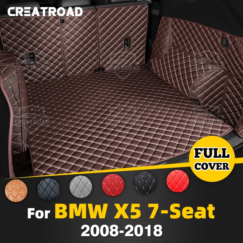 

For BMW X5 F15 7-Seat 2014-2018 E70 7-Seat 2008-2013 Auto Full Coverage Trunk Mat Car Cargo Liner Interior Accessories