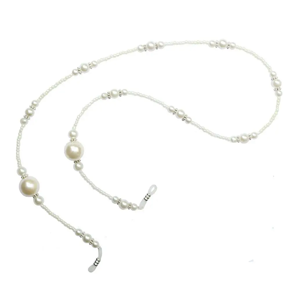 Women Fashion Imitation Pearls Chains Neck Eyeglass String Sunglasses Strap Glasses Cord Holder