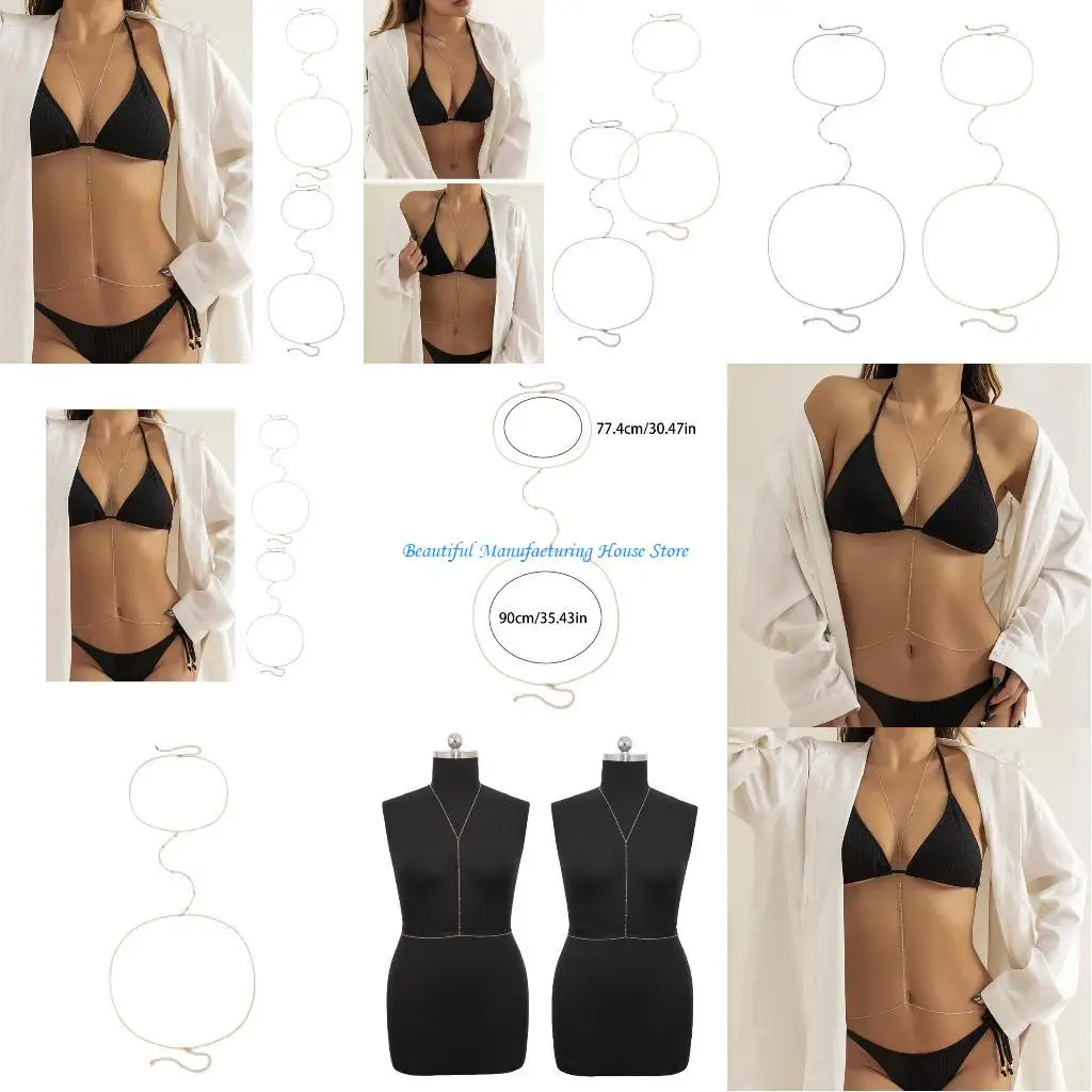 سلاسل بيكيني E56A هدية مواد مجوهر