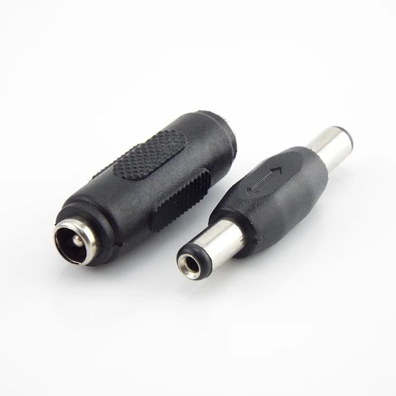 

5.5*2.1mm DC double male to male Jack end plug connector Power Socket female to female wire Panel Mounting Adapter 5.5mm 2.1mm