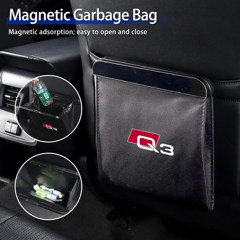 

Водонепроницаемая магнитная сумка для хранения мусора из ткани Оксфорд для Audi Q3 A3 A4 A6 A5 A1 A8 Q8 A7 Quattro TT S3 S4 QS5 RS5 RS6