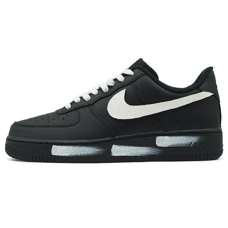 【Customize】Nike Air Force 1 Skateboarding Shoes Unisex Low-top Black/white Sneakers shoes CW2288-001