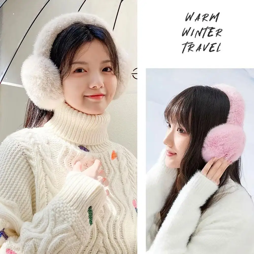 Thickened Warm Ear Muffs Foldable Unisex Winter Ear Protection Anti-freeze Cold Proof Ear Pads for Autumn And Winter