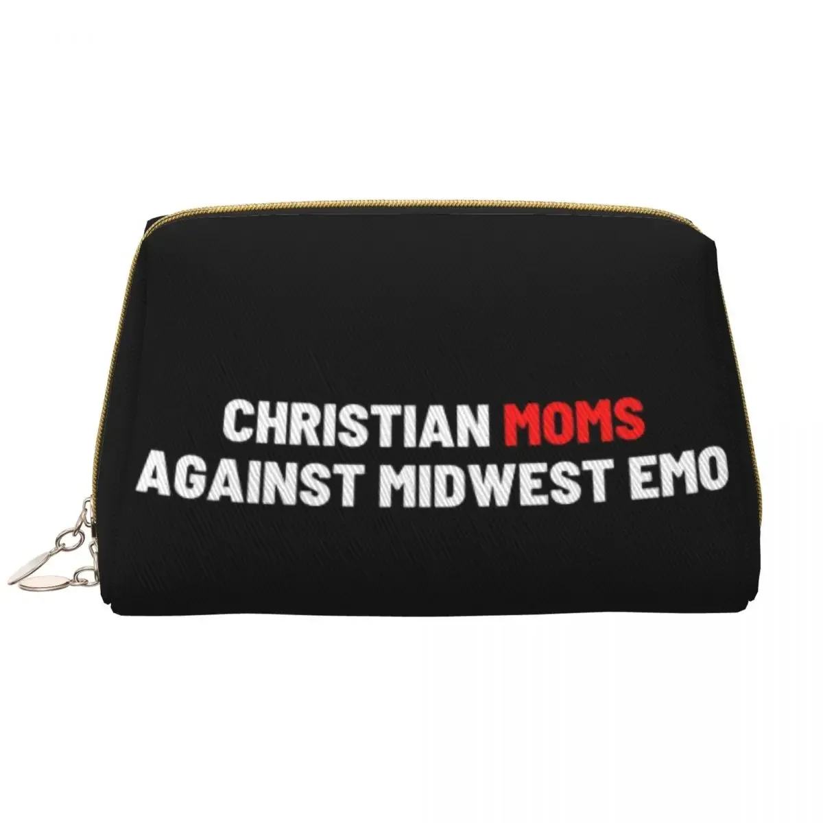 Christian Moms Against Midwest Emo Makeup Bag for Women Travel Cosmetic Organizer Fashion Storage Toiletry Bags