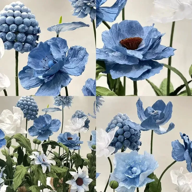 E-0051 Giant Paper Flowers Large Wedding Props Stage Decoration Artificial Party Shop Decor New Hot Sale