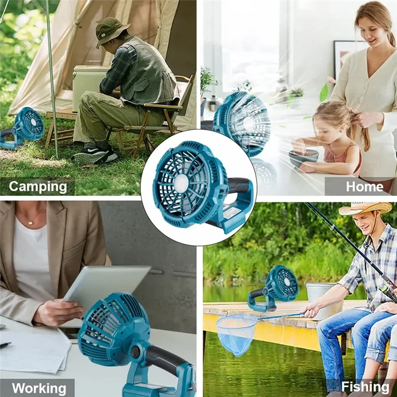 

ABLN-MT-FC105 Outdoor Camping Fan Light Powered By For BL1830 14.4V 18V Lithium Batteries(Battery Not Included)